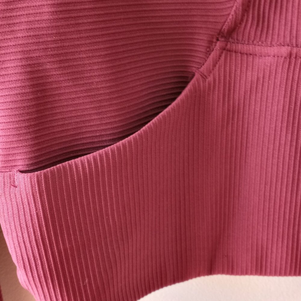 '90 Degree' by Reflex Burgundy Cropped Top Size L NWOT - Picture 7 of 14